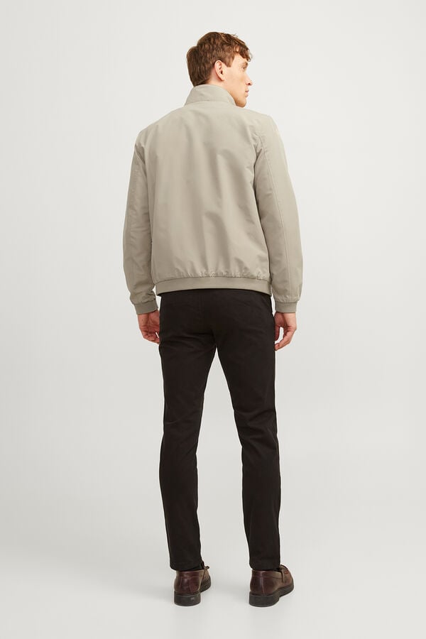 Jack & Jones Jaqueta bomber com gola alta azul