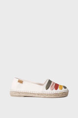 Toni Pons Espadrille plana com fitas vermelho