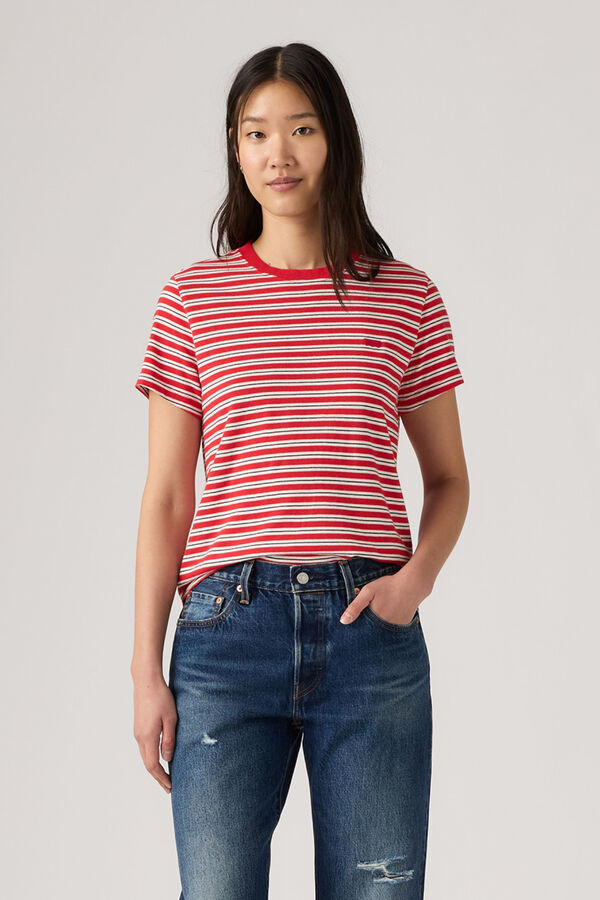 Levi's T-shirt de manga curta com logo estampado