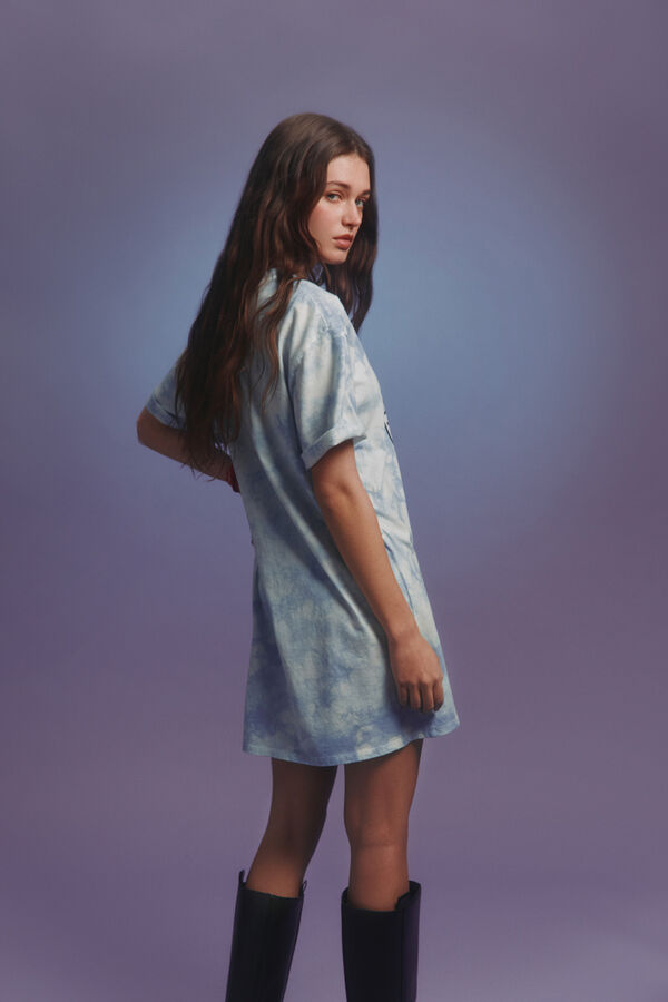 Springfield "Ramones" T-shirt dress blue