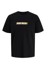 Jack & Jones PLUS T-shirt de manga curta com logo preto