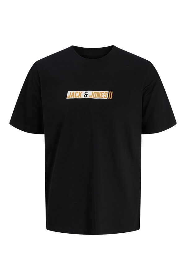 Jack & Jones PLUS T-shirt de manga curta com logo preto