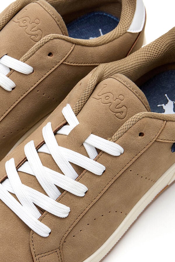 Lois Sapatilha b&aacute;sica de t&eacute;nis para homem cru