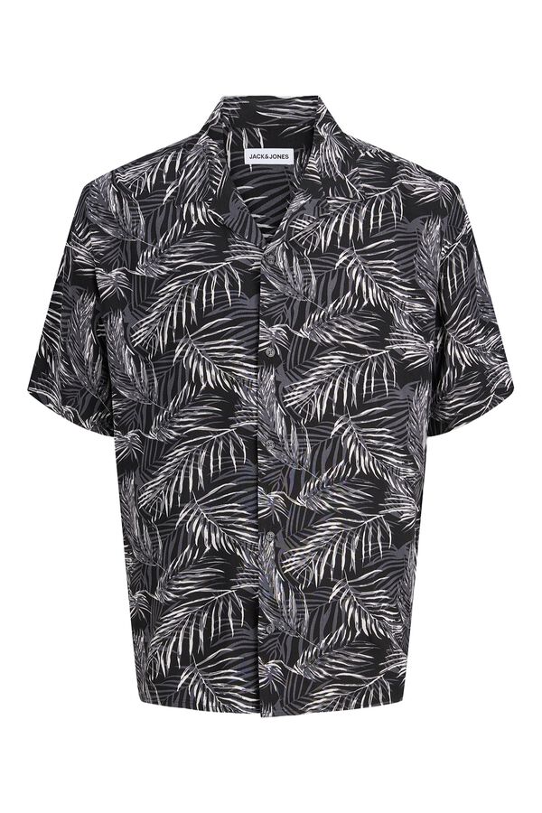 Jack & Jones Camisa relaxed fit em viscose preto