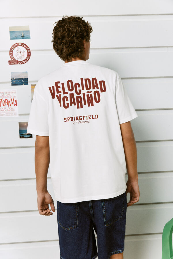Springfield T-shirt Chiringuito los Locos branco