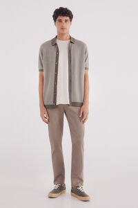 Springfield Calças estruturadas slim fit