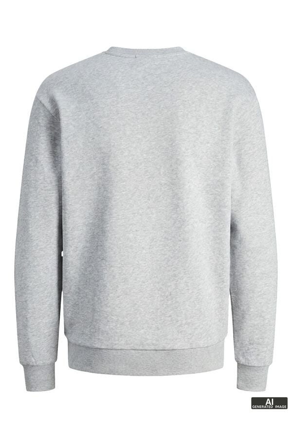 Jack & Jones Sweatshirt relaxed gola redonda cinzento