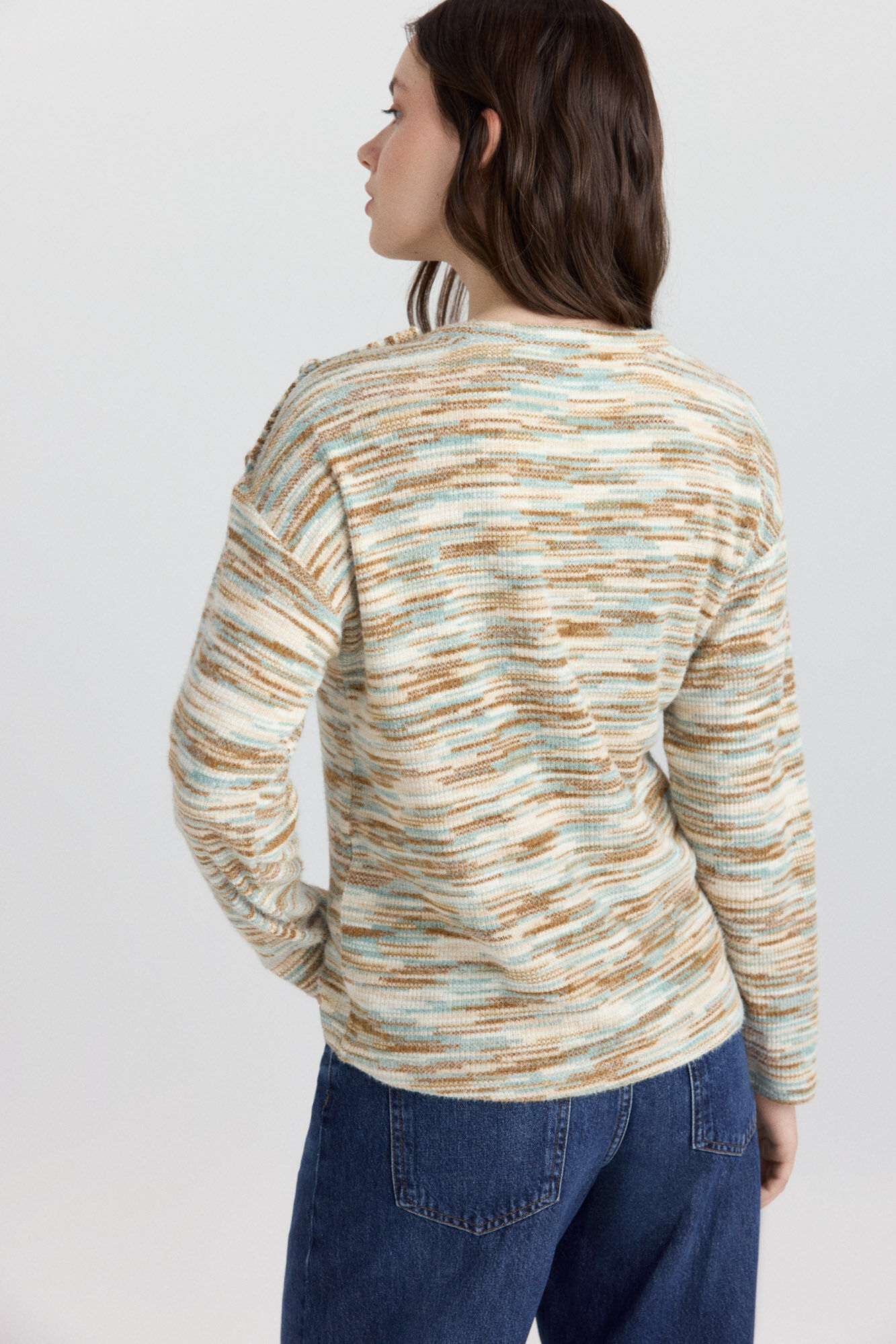 Springfield Camisola com bot&otilde;es no ombro