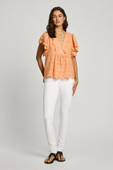 Pepe Jeans Calça Jeans Skinny Mw Regente branco