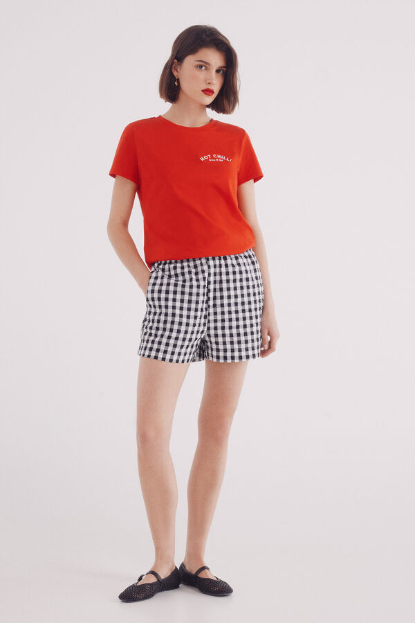 Springfield Camiseta "Pimenta Picante" vermelho