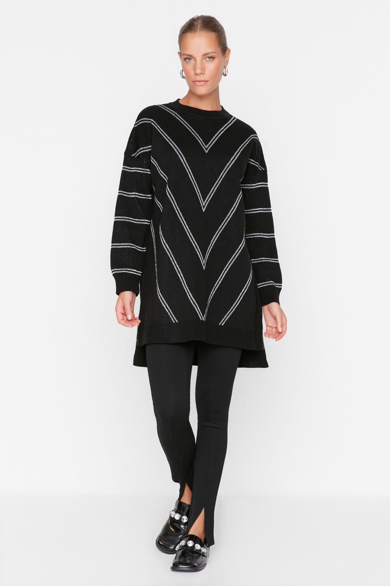 Trendyol Camisola oversize estampada
