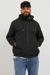 Jack & Jones PLUS Blus&atilde;o softshell com capuz preto