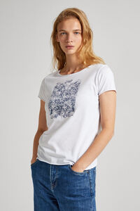 Springfield T-shirt Algodão com Logo Estampado branco