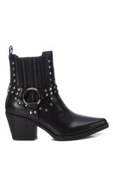 Springfield Country boot with heel and studs black