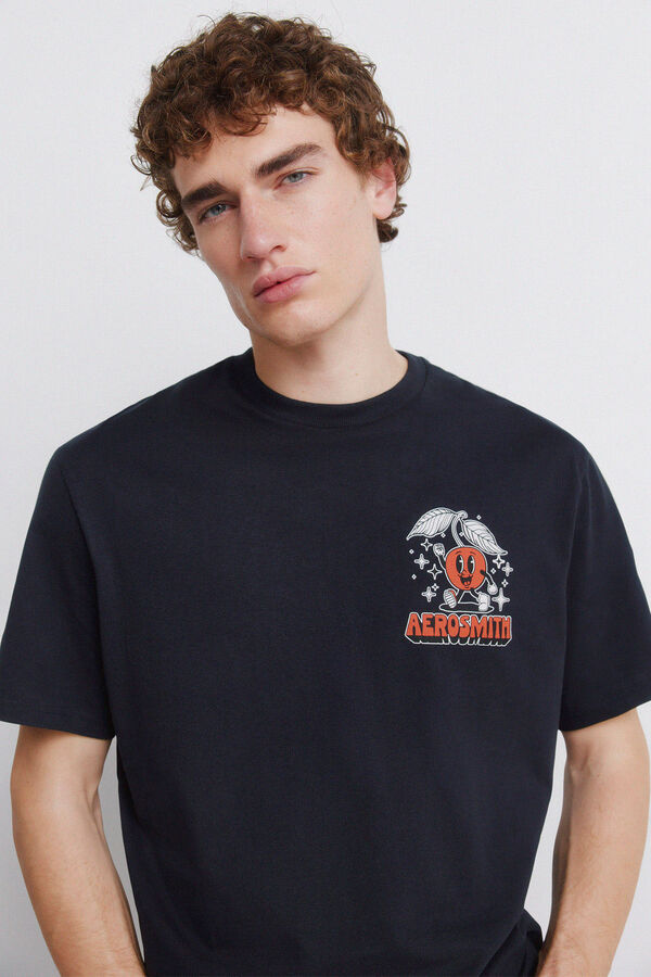 Springfield T-shirt Aerosmith azul