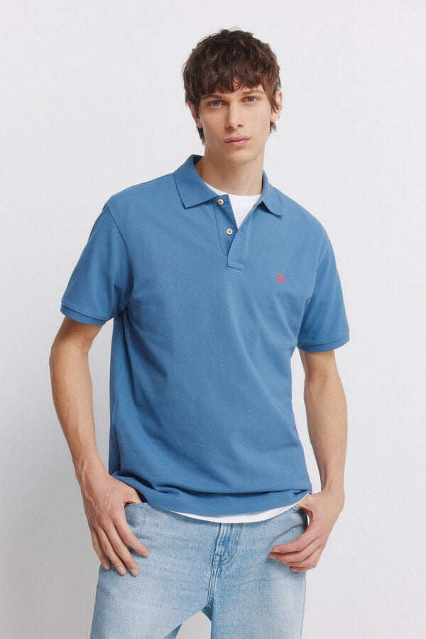 Springfield Polo Springfield b&aacute;sico regular fit azul