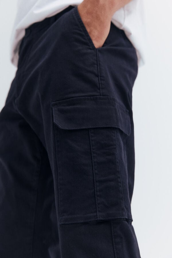 Springfield Calças cargo slim fit azul