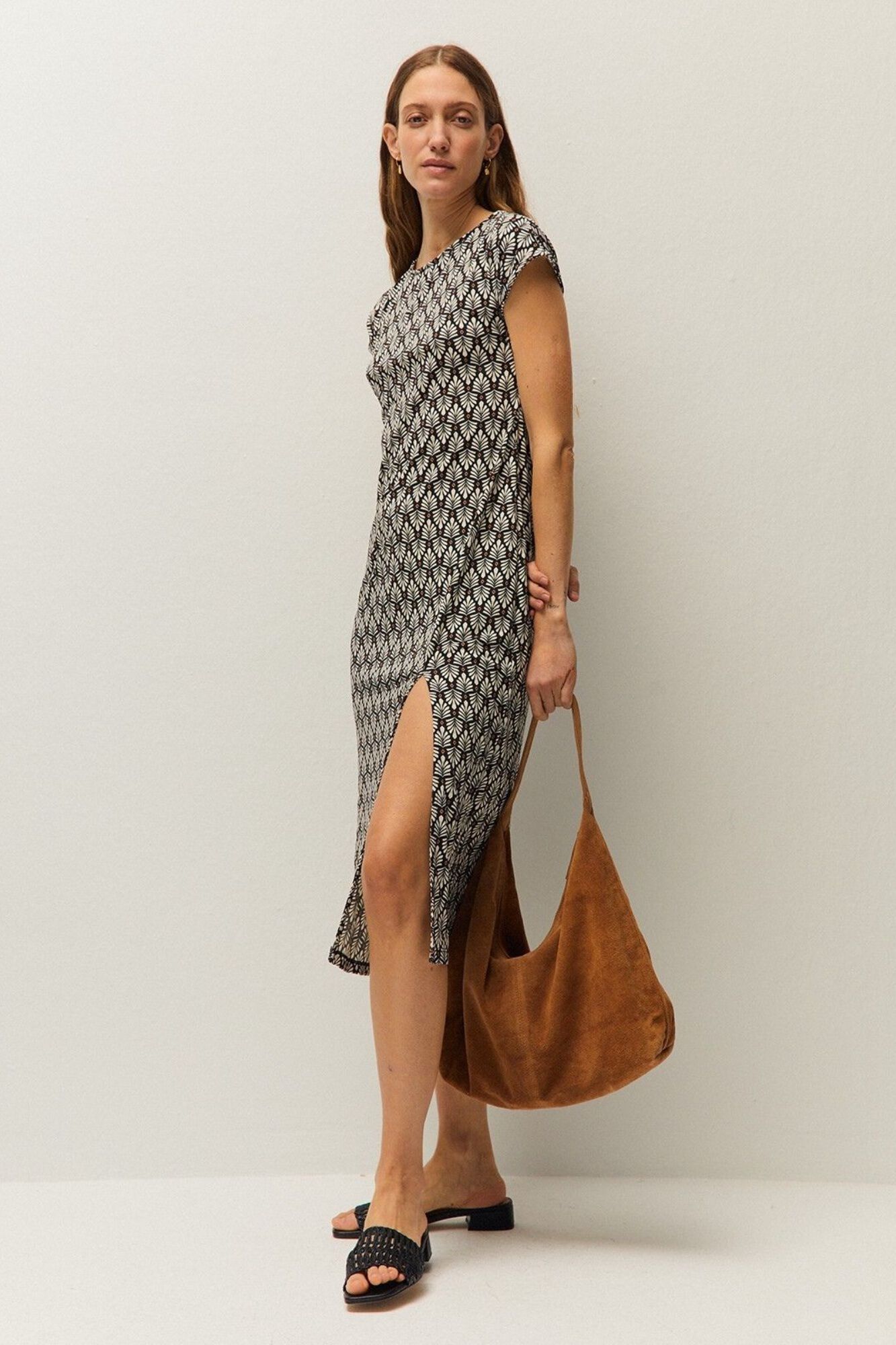 Systemaction Vestido largo estampado