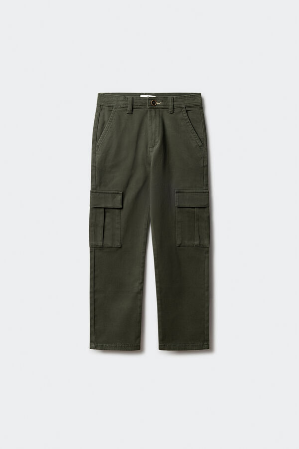 Springfield Kids Criança de carga calças chino estampado