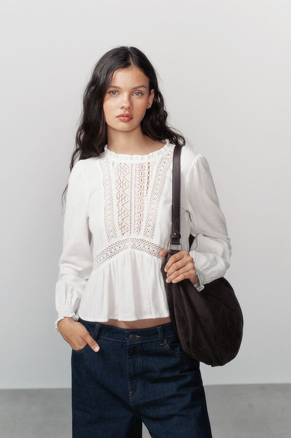 High Spirits Blusa Caprichosa bege