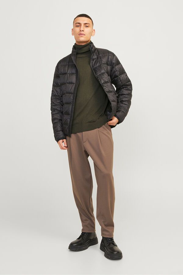 Jack & Jones Camisola b&aacute;sica de gola alta verde