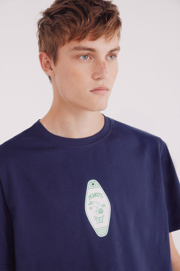 Springfield Camiseta Snoopy Racquet Club azul
