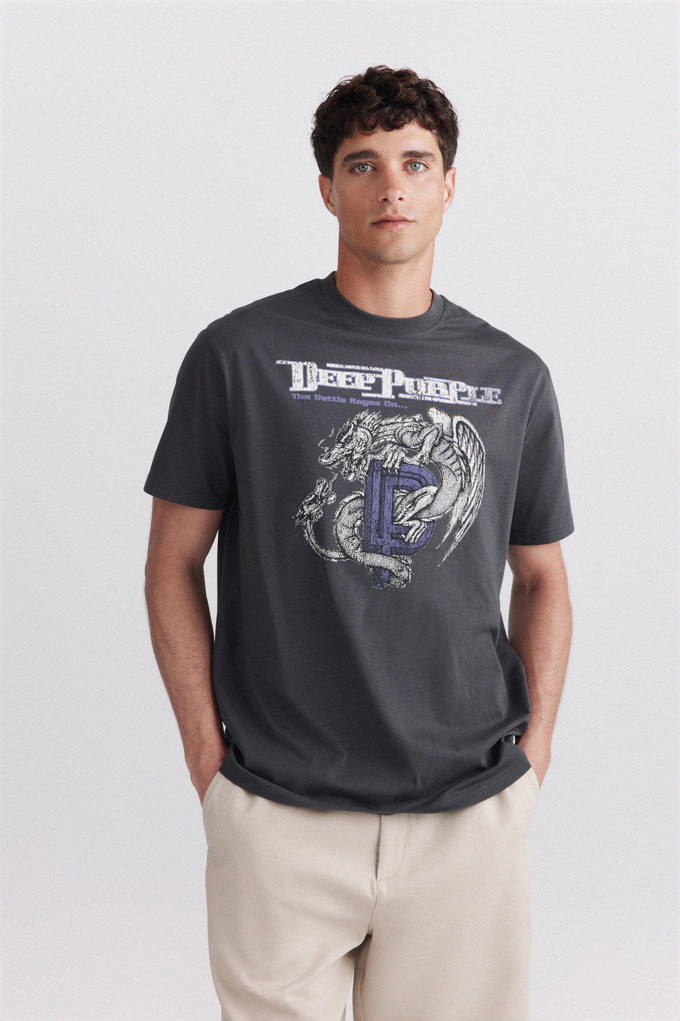 Springfield T-shirt Deep Purple