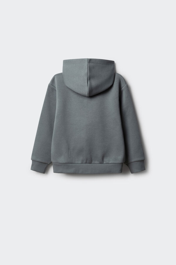 Springfield Kids Sweatshirt com capuz aberto para menino azul