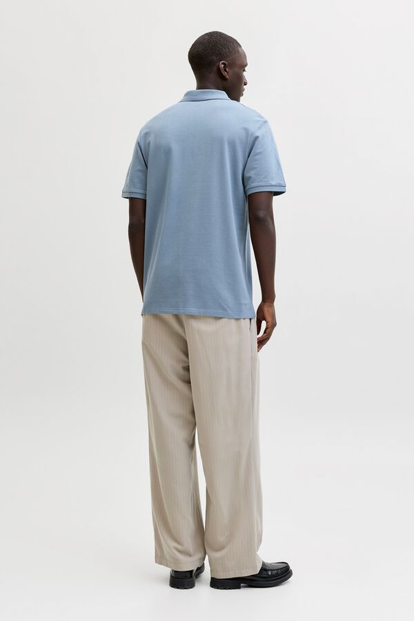 Jack & Jones Polo regular fit em malha cinzento