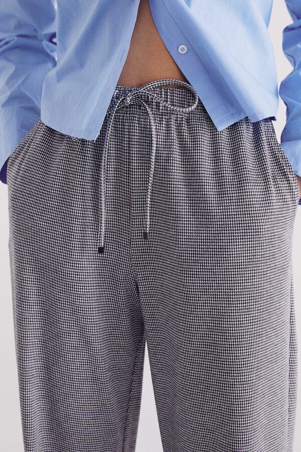 Springfield Calça jogger jacquard cinzento