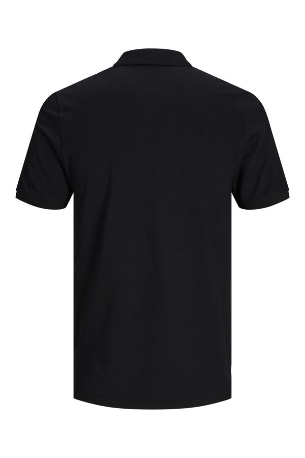 Jack & Jones Polo slim piqu&eacute; preto