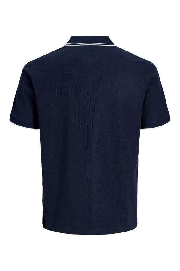 Jack & Jones Polo regular em piqu&eacute; azul