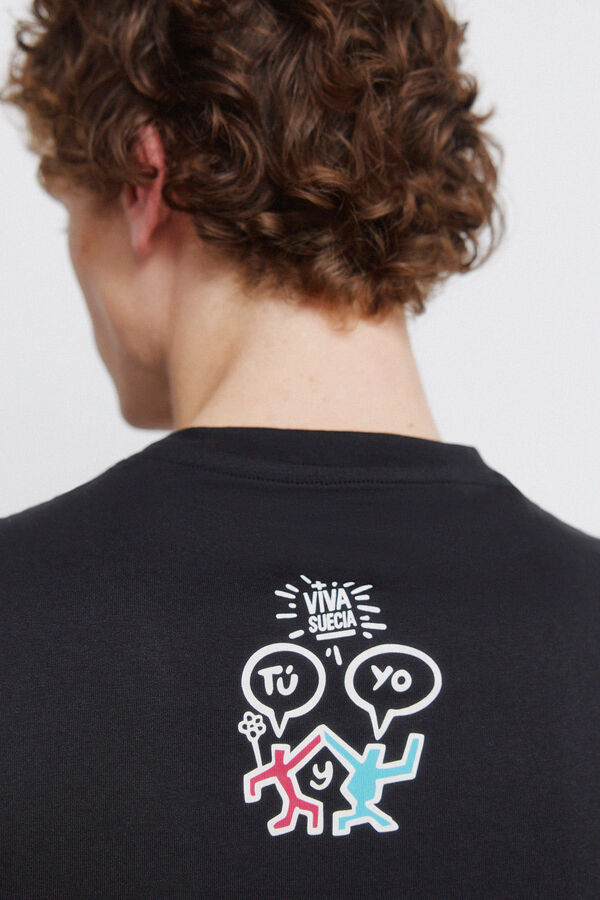 Springfield T-shirt Viva Suecia preto