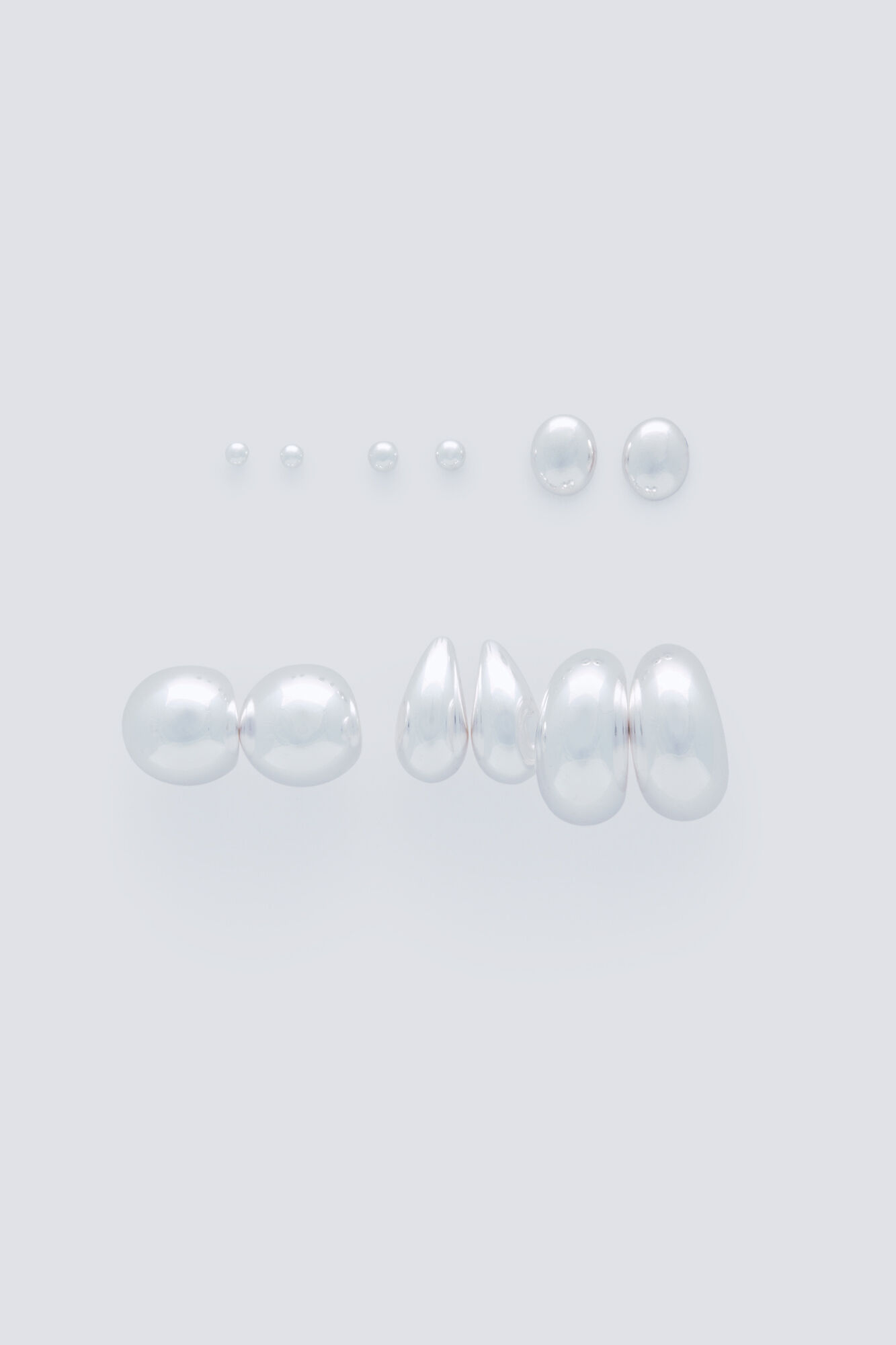 Springfield Pack pendientes gotas plateadas