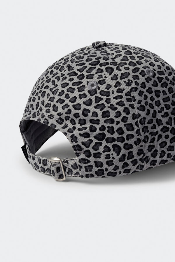 Springfield Kids Boné de leopardo para meninas cinzento