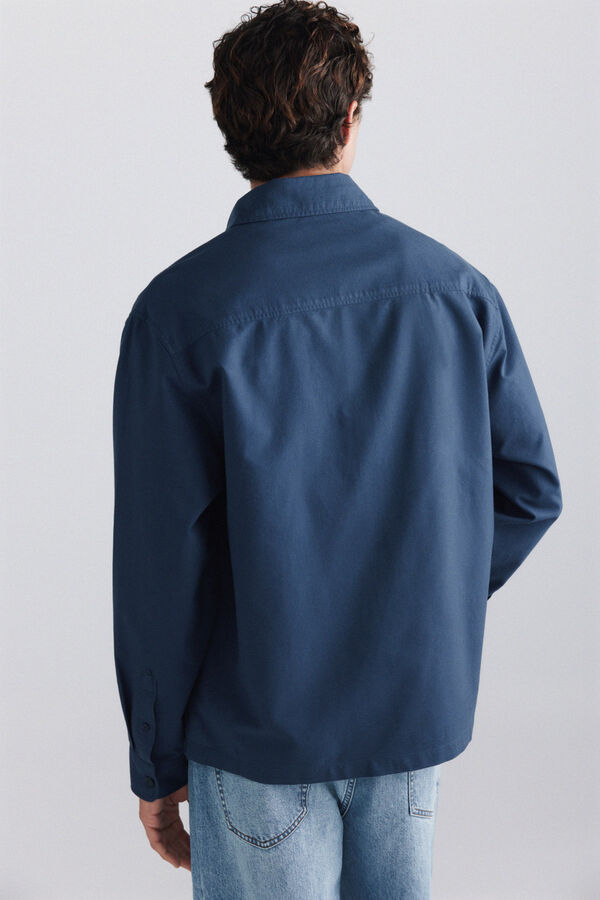 Springfield Sobrecamisa oxford em viscose bege