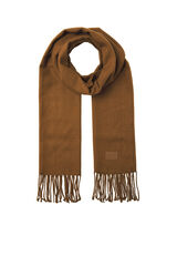 Jack & Jones cachecol franjado castanho