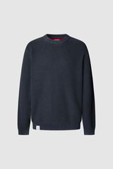 Pepe Jeans Suéter de gola redonda com ajuste regular azul