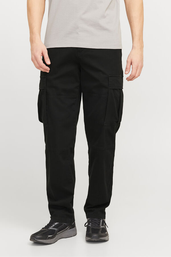 Jack & Jones Calça cargo com ajuste relaxado  preto