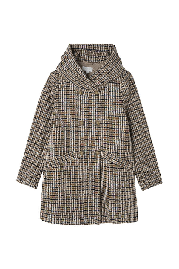 Springfield Checked buttons hood brown