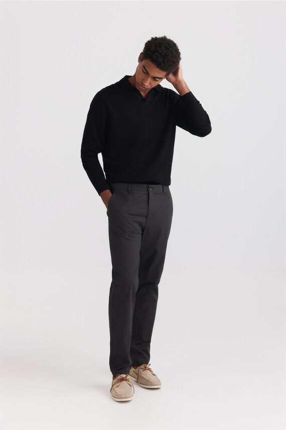 Pantalón chino estructura bicolor comfort fit