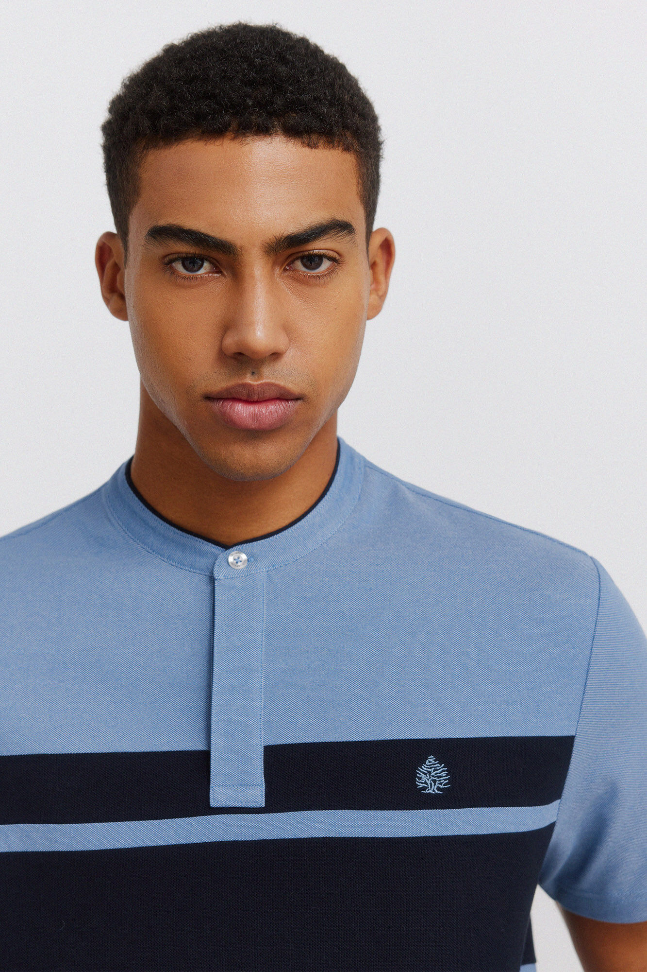 Springfield Polo piqu&eacute; gola mao bloco de cor slim fit