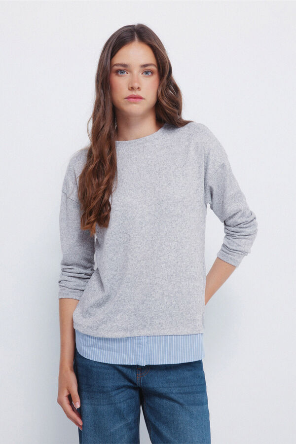 Springfield T-shirt combinada cinzento