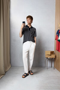 Springfield Polo em estrutura de riscas regular fit