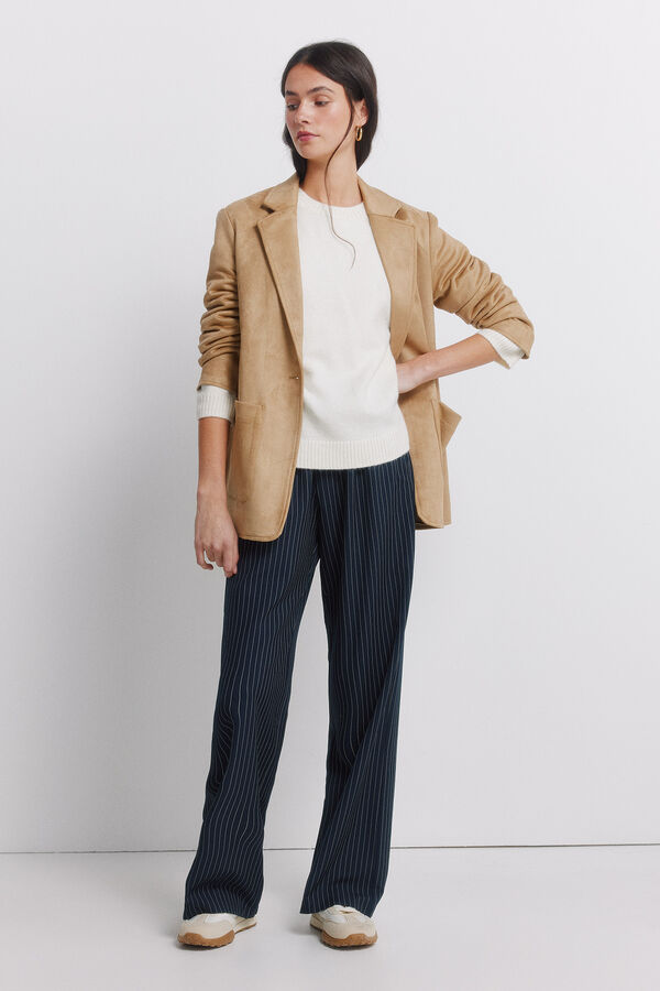 Springfield Camisola ombro desca&iacute;do bege