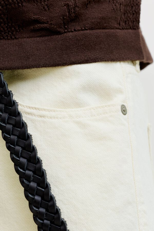 Jack & Jones Bermuda baggy fit denim branco