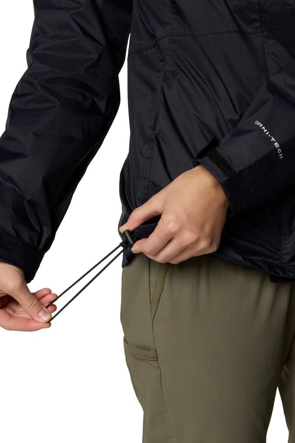 Columbia Casaco imperme&aacute;vel com capuz preto