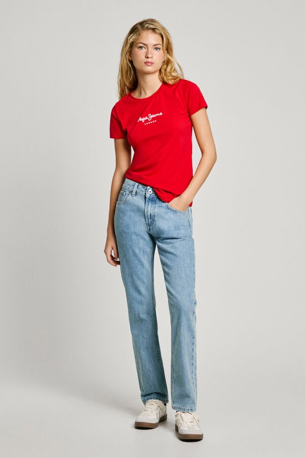 Pepe Jeans Camiseta manga curta New Virginia SSN vermelho