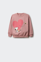 Springfield Kids Sweatshirt da garota Snoopy rosa