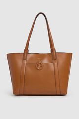 Pepe Jeans Mala tote bag efeito pele vison